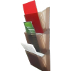 Лоток для паперів Economix настінний пластик, димчатий (E80701) зображення 2