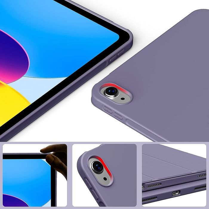 Чохол до планшета BeCover Tri Fold Soft TPU mount Apple Pencil Apple iPad 10.9" 2022/24/11" 2025 Black (708459) зображення 3