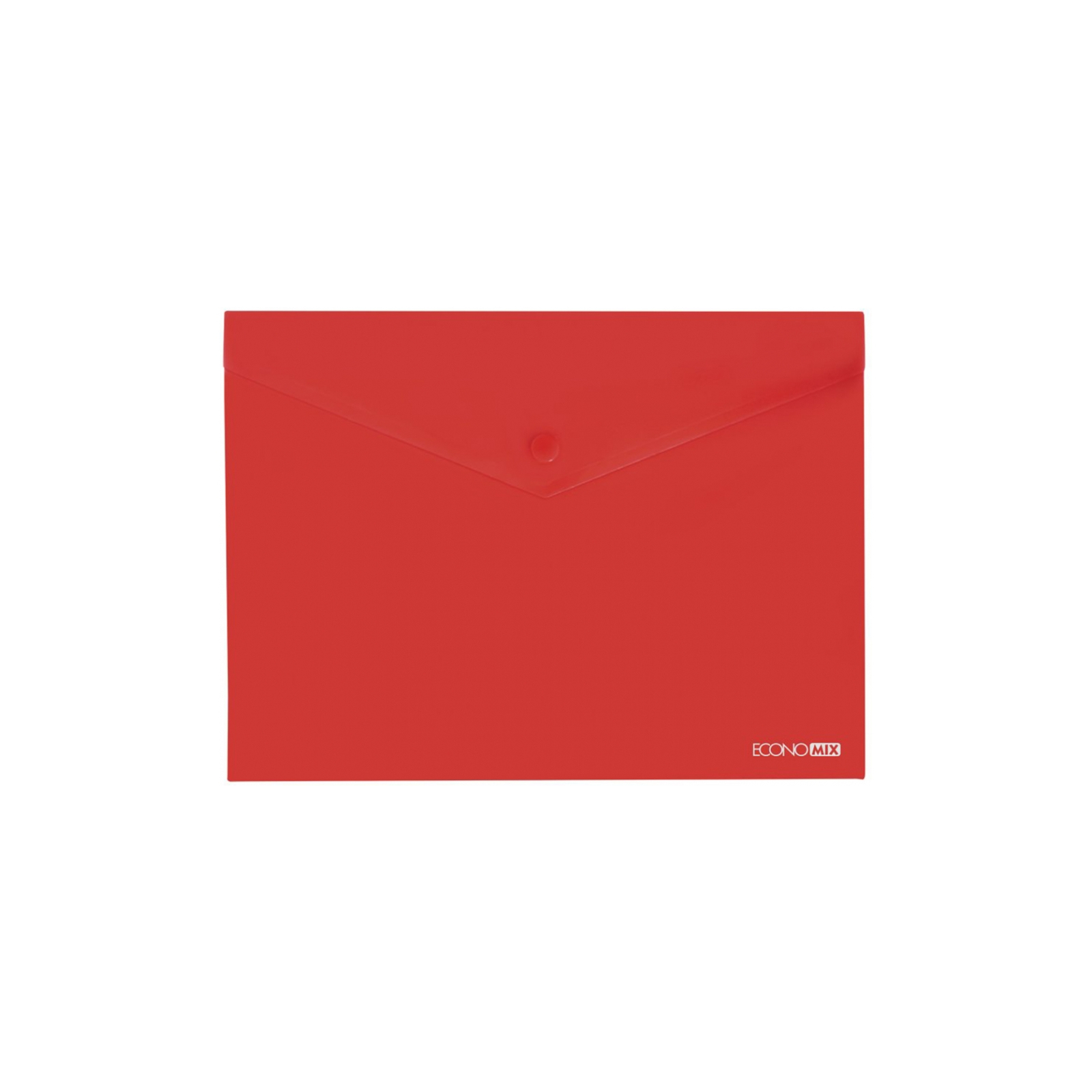 Папка - конверт Economix В5 180 мкм прозора, фактура "глянець", червона (E31302-03)
