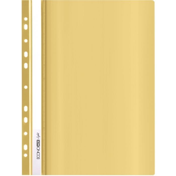 Папка-швидкозшивач Economix А4 Light з перфорації, жовта (E38504-05)