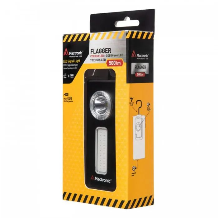 Ліхтар Mactronic Flagger Cool White/Red/Green 500 Lm USB (PHH0072) зображення 7