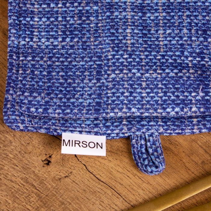 Кухонная прихватка MirSon рогожа/полупанама №209 - Blue binding (2200006754138) изображение 3