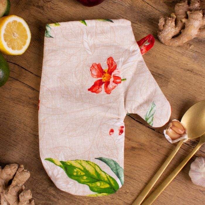 Кухонная прихватка MirSon рогожа/полупанама №215 - Garnet (2200006754381) изображение 2