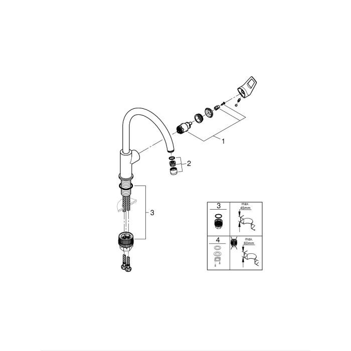 Смеситель Grohe 31232001 (CV031944) изображение 4