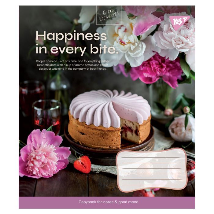 Зошит Yes А5 Desserts 96 аркушів, лінія (766506) зображення 2