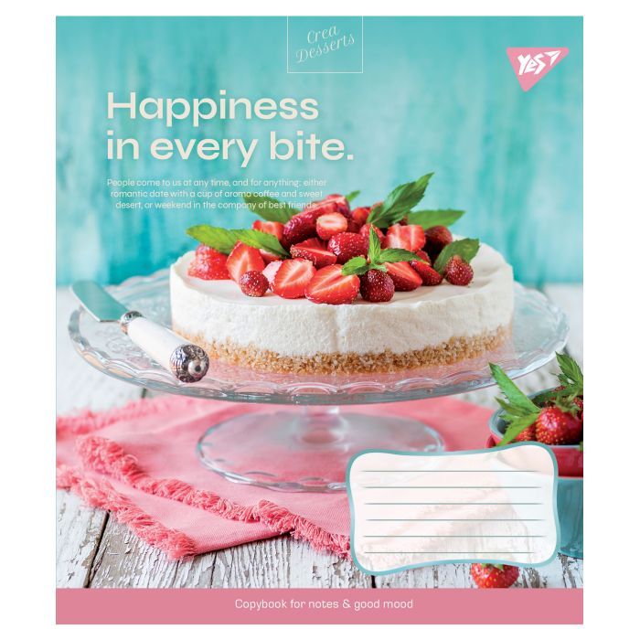 Зошит Yes А5 Desserts 96 аркушів, лінія (766506) зображення 5