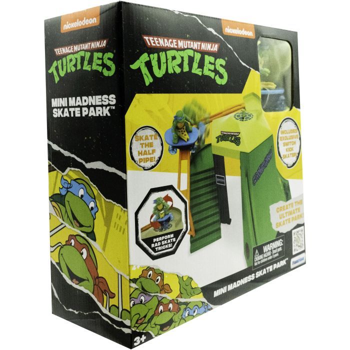 Игровой набор Funrise TMNT Черепашки-ниндзя классические мини Скейт-парк (71053) изображение 2