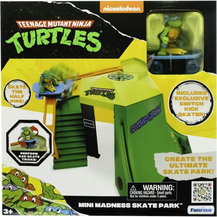 Игровой набор Funrise TMNT Черепашки-ниндзя классические мини Скейт-парк (71053) изображение 4