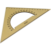 Лінійка Koh-i-Noor Трикутник 45/177 з транспортиром, димчастий (745640) зображення 2