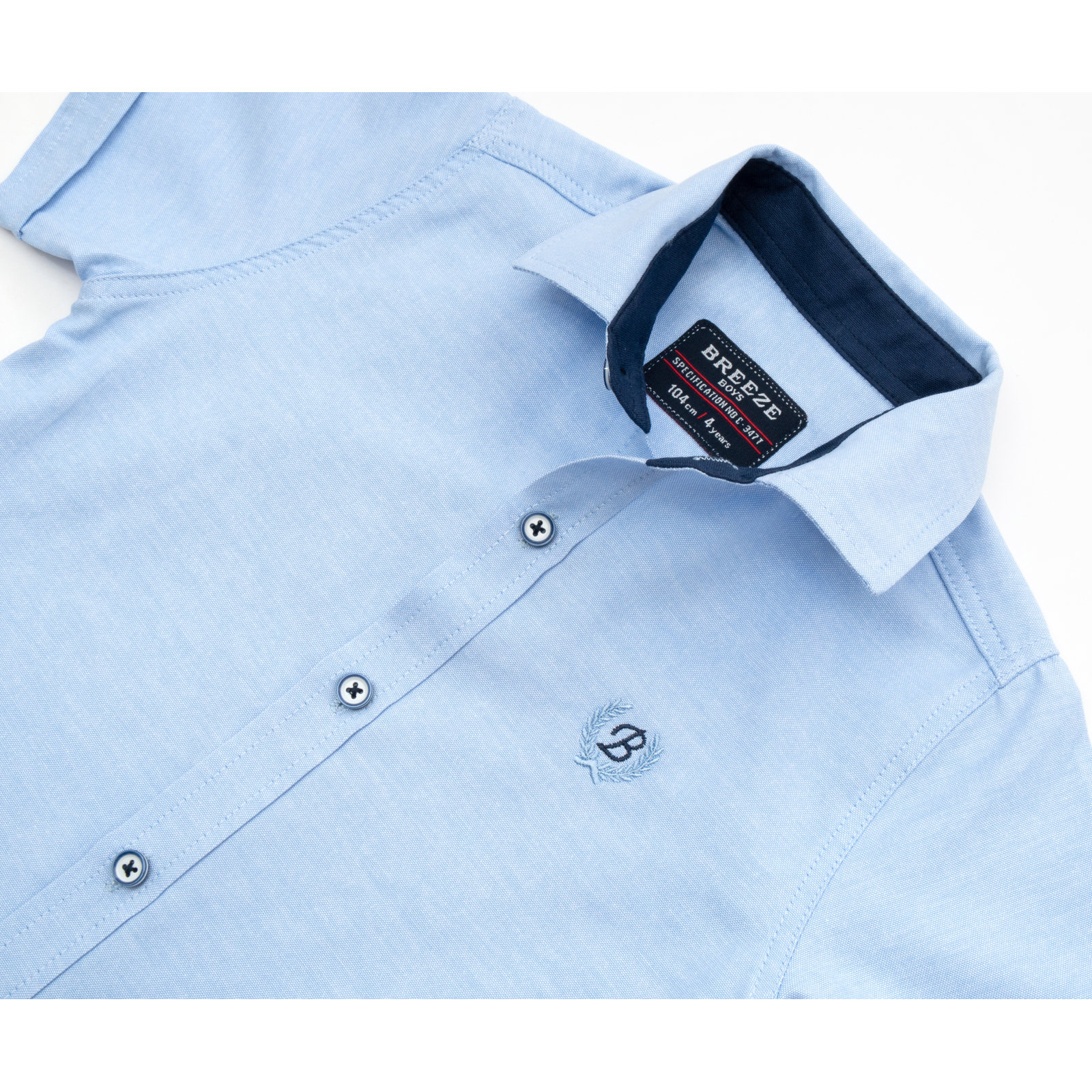 Рубашка Breeze с коротким рукавом (G-313-110B-blue) изображение 4