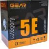 Кабель мережевий UTP 305м, cat.5e, CCA, 4*2*0,50, PVC, indoor, grey GEAR (GEC-UTPCCA050305) зображення 2