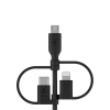 Дата кабель USB 2.0 AM to Lightning + Micro 5P + Type-C 1.0m black Belkin (CAC001BT1MBK) зображення 2