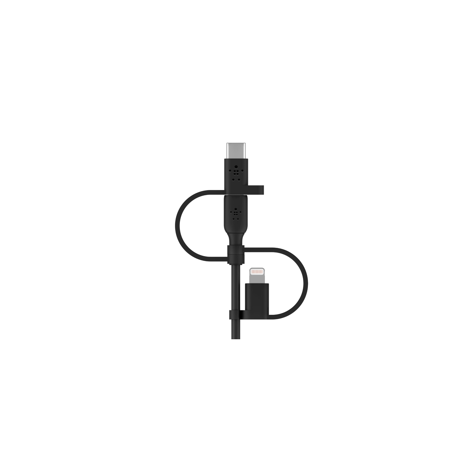Дата кабель USB 2.0 AM to Lightning + Micro 5P + Type-C 1.0m black Belkin (CAC001BT1MBK) изображение 4