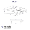 Витяжка кухонна Minola HPL 604 BL зображення 11