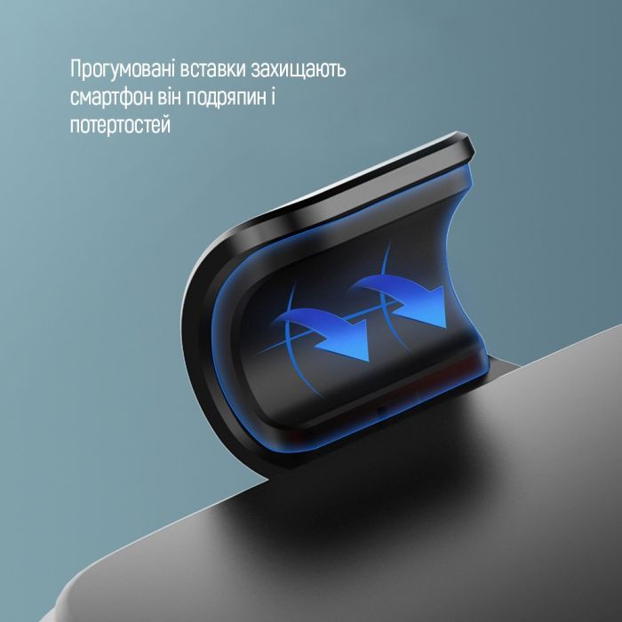 Универсальный автодержатель ColorWay Metallic Gravity Holder 3 Black (CW-CHG14-BK) изображение 11