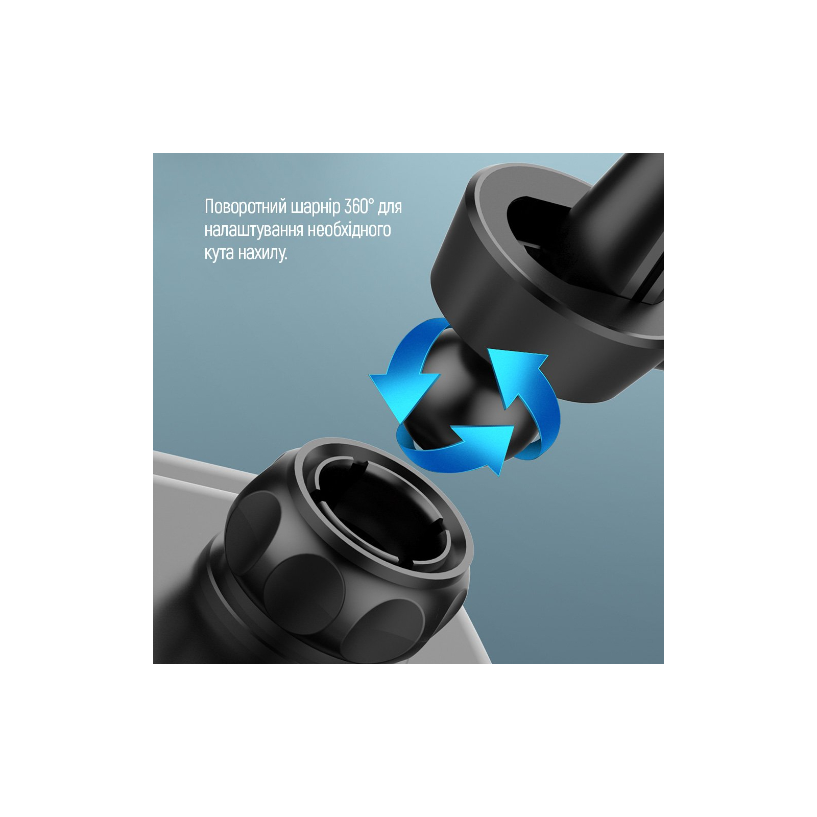 Универсальный автодержатель ColorWay Metallic Gravity Holder 3 Black (CW-CHG14-BK) изображение 9