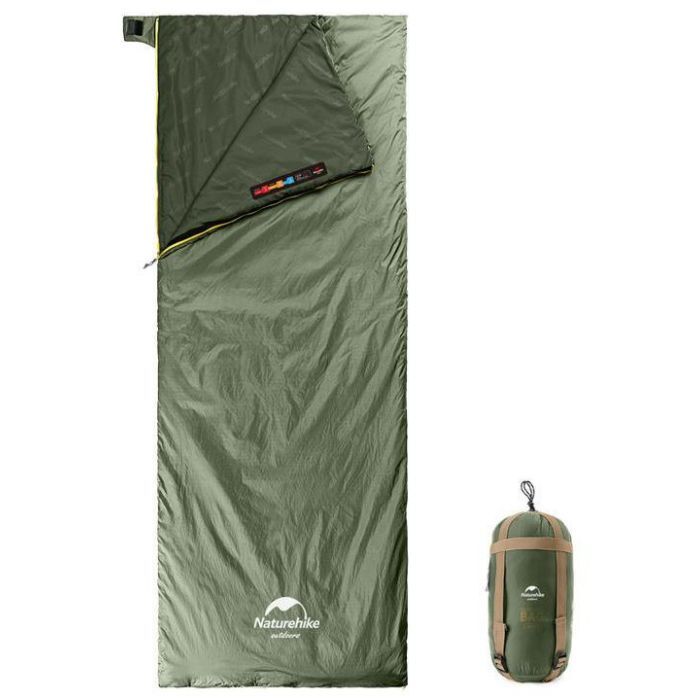 Спальний мішок Naturehike Summer надлегкий LW180 NH21MSD09 L (15C) XL Green (6927595777961-L)