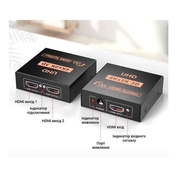 Розгалужувач Dynamode HDMI Splitter 1x2 зображення 8