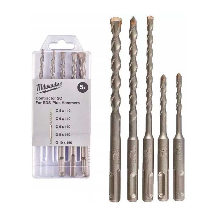 Набор буров Milwaukee SDS+ CONTRACTOR 5/6х110, 6/8/10х160, 5 шт (4932471242) изображение 2