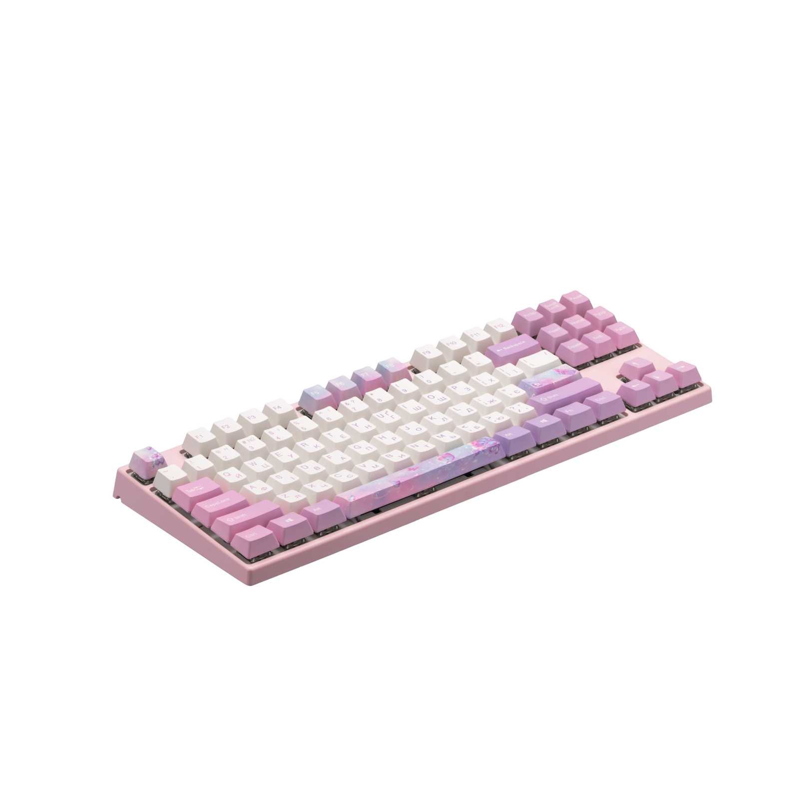 Клавиатура Varmilo VEM87 Dreams On Board 87Key EC V2 Sakura USB UA White LED Pink (A33A030A9A3A17A028) изображение 3