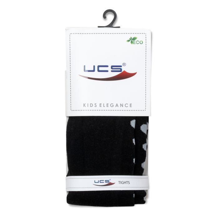 Колготки детские UCS Socks с сердечками (M0C0301-1443-5G-black) изображение 2
