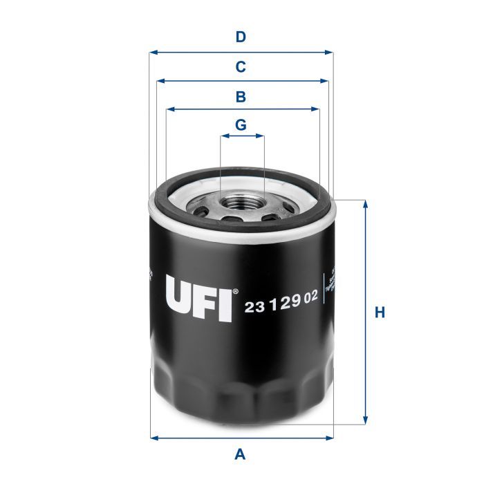 Фильтр масляный UFI 23.129.02