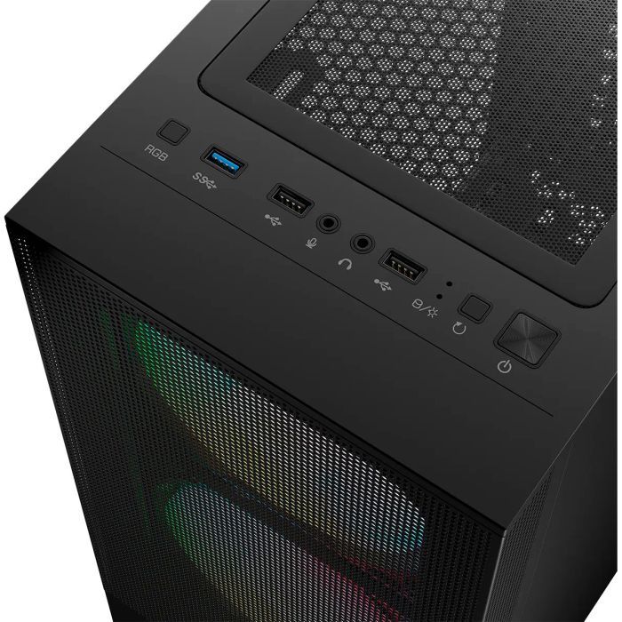 Корпус Logic concept ARYA MESH+GLASS ARGB fans 2x140mm+1x120mm BLACK (AT-ARYA-10-000000-0002) изображение 10