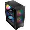 Корпус Logic concept ARYA MESH+GLASS ARGB fans 2x140mm+1x120mm BLACK (AT-ARYA-10-000000-0002) изображение 4