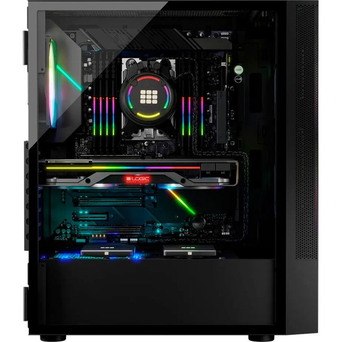 Корпус Logic concept ARYA MESH+GLASS ARGB fans 2x140mm+1x120mm BLACK (AT-ARYA-10-000000-0002) изображение 6