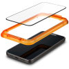 Стекло защитное Spigen Apple iPhone 15 Pro Glas.tR AlignMaster FC Black (2P) (AGL06895) изображение 3