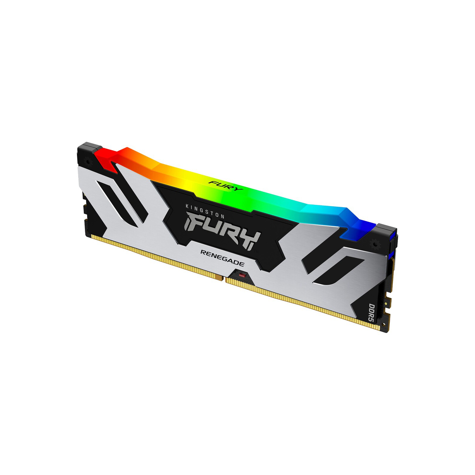 Модуль памяти для компьютера DDR5 16GB 7200 MHz Renegade RGB Black/Silver Kingston Fury (ex.HyperX) (KF572C38RSA-16) изображение 2
