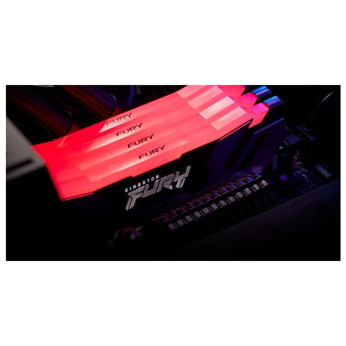 Модуль памяти для компьютера DDR5 24GB 7200 MHz Renegade RGB XMP Kingston Fury (ex.HyperX) (KF572C38RSA-24) изображение 7
