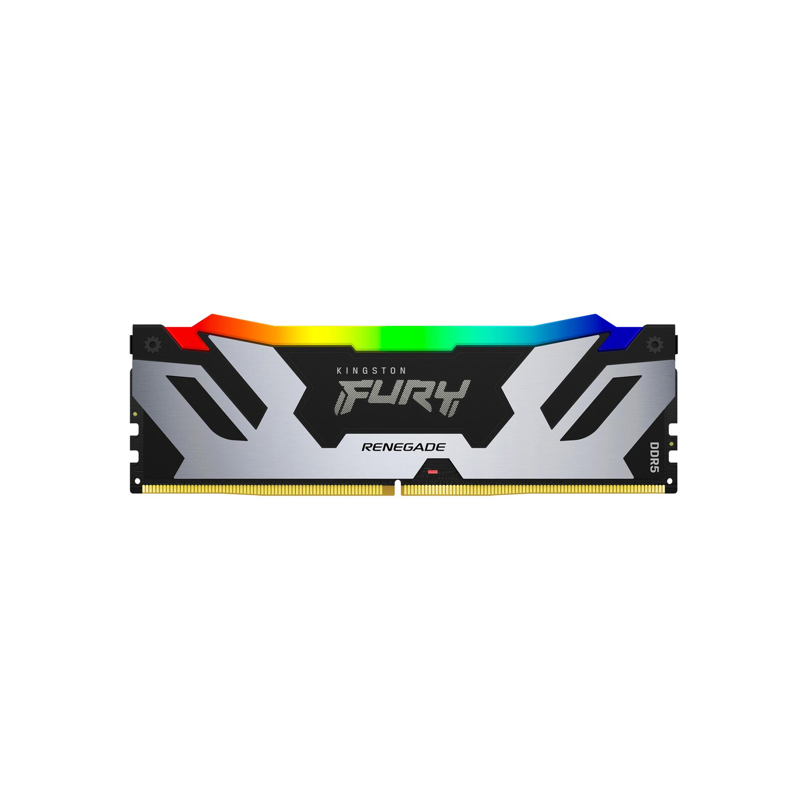 Модуль памяти для компьютера DDR5 16GB 7200 MHz Renegade RGB Black/Silver Kingston Fury (ex.HyperX) (KF572C38RSA-16)