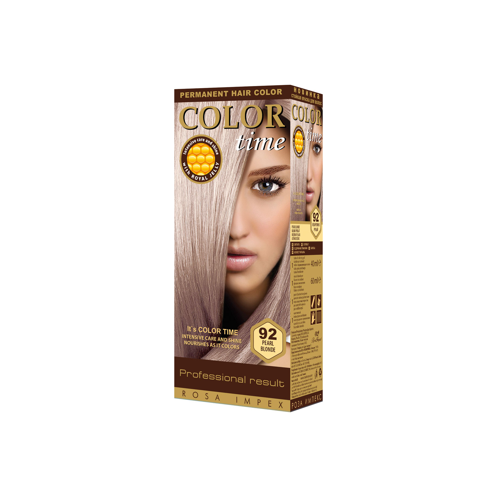 Краска для волос Color Time 92 - Жемчужно-русый (3800010502627)