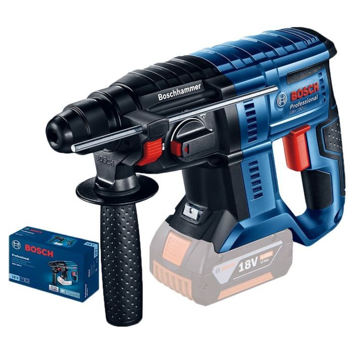 Перфоратор Bosch GBH 180-LI SOLO, 18, 2 Дж, 2.3 кг (без АКБ та ЗП) (0.611.911.120) зображення 5