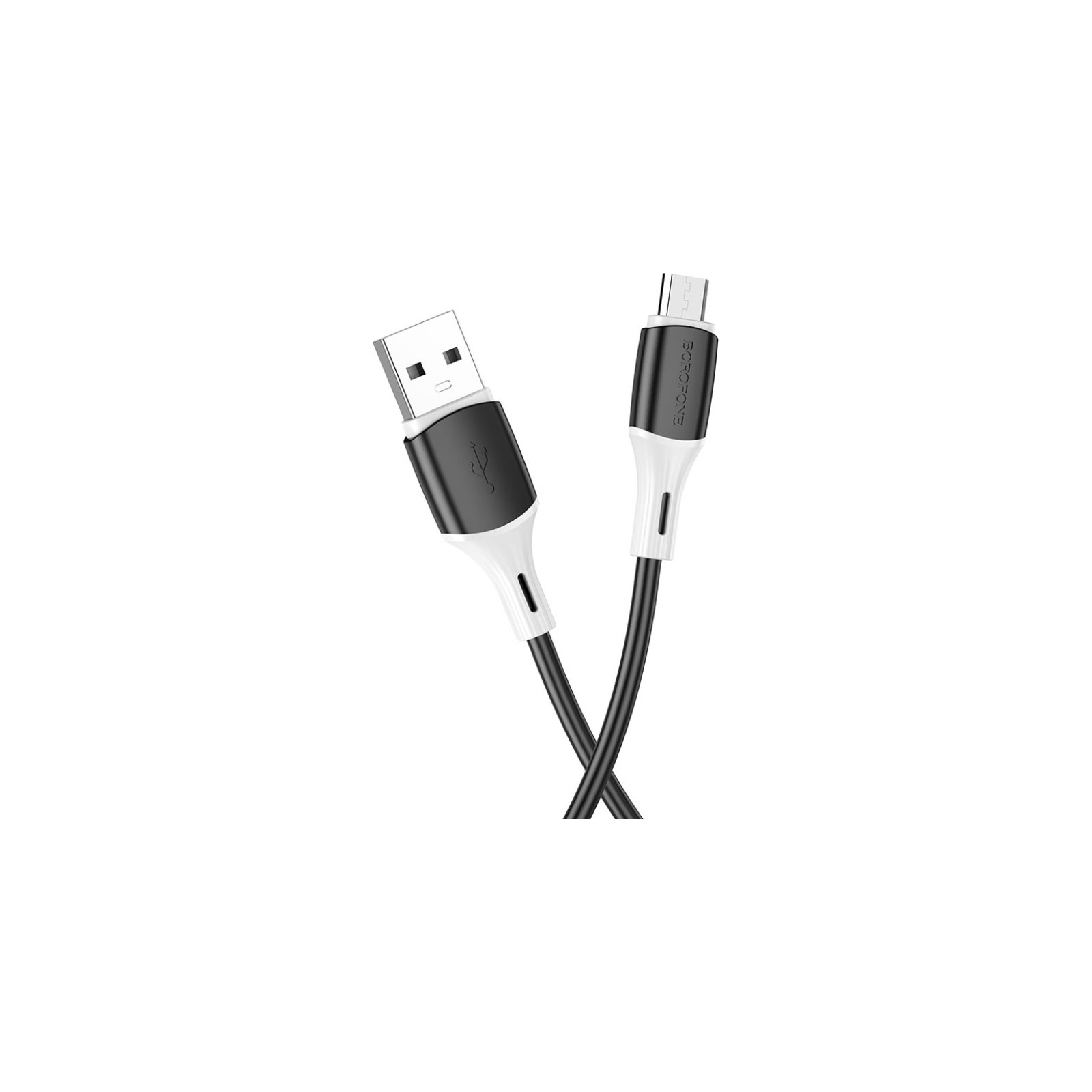 Дата кабель USB 2.0 AM to Micro 5P 1.0m BX79 2.4A Black BOROFONE (BX79MB) изображение 2