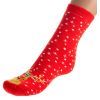 Носки детские BNM махровые с оленем (M1C0101-2143-7-red)