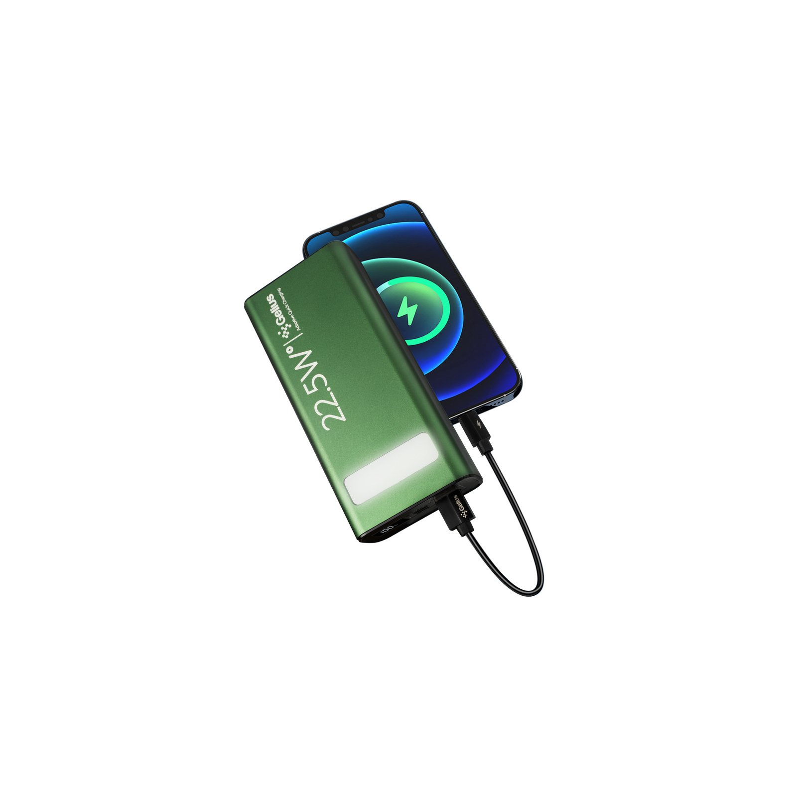 Батарея универсальная Gelius Lightstone GP-PB300 30000mAh QC+PD (22.5W) Green (00000090465) изображение 12
