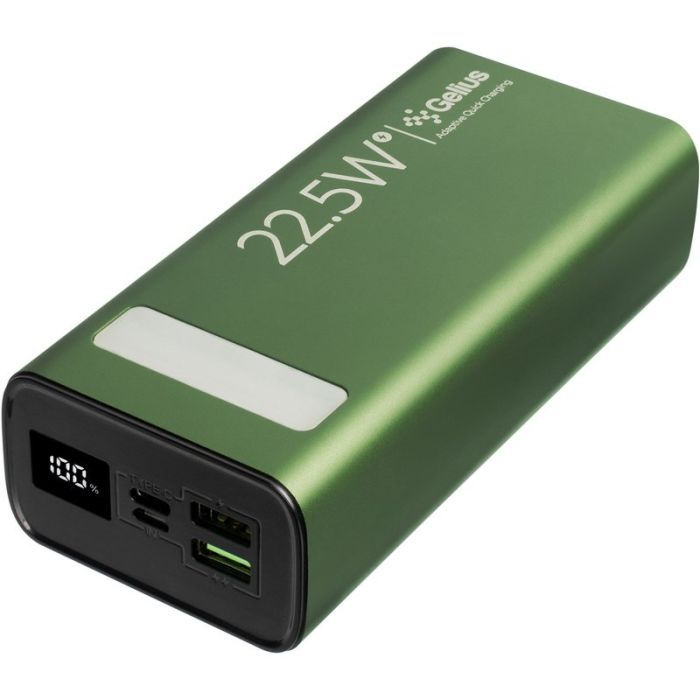 Батарея универсальная Gelius Lightstone GP-PB300 30000mAh QC+PD (22.5W) Green (00000090465) изображение 4