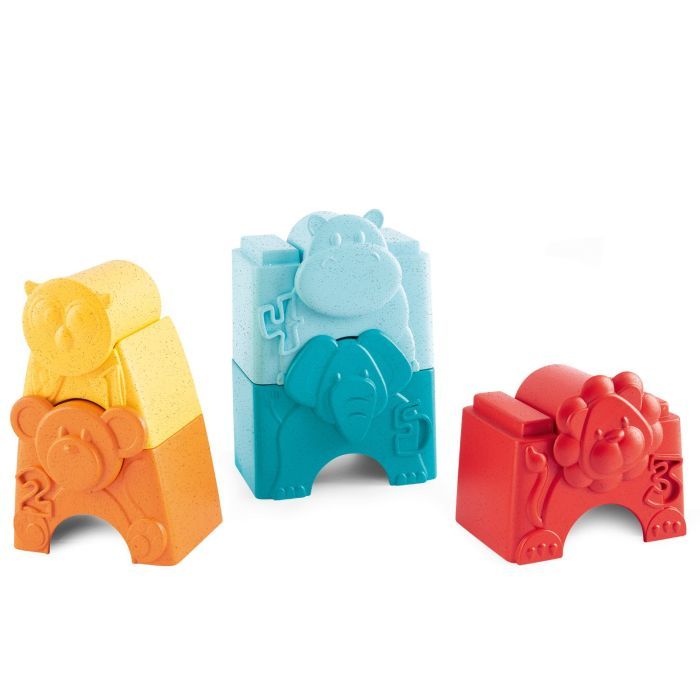 Розвиваюча іграшка Chicco пірамідка 2 в 1 Eco+ "Зоовежа" (11570.00) зображення 3