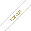 Стрічка для принтера етикеток UKRMARK B-T331P, ламінована, 12мм х 8м, gold on white, аналог TZe331 (900783) зображення 4