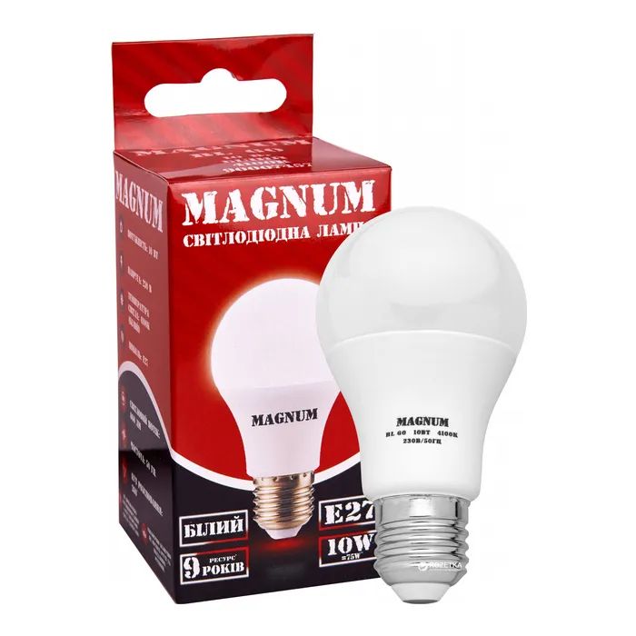 Лампочка MAGNUM BL 60 10 Вт 4100K 220В E27 (90011744/90020570) изображение 2