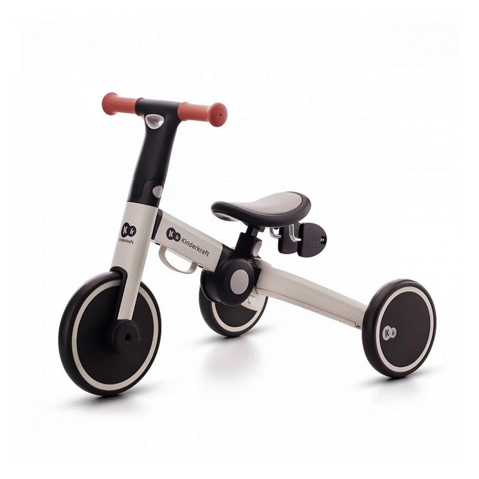 Детский велосипед Kinderkraft 3 в 1 4TRIKE szary Grey (KR4TRI22GRY0000) изображение 3