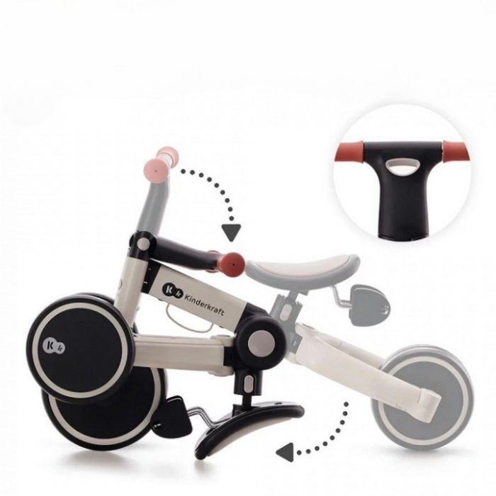 Дитячий велосипед Kinderkraft 3 в 1 4TRIKE szary Grey (KR4TRI22GRY0000) зображення 7
