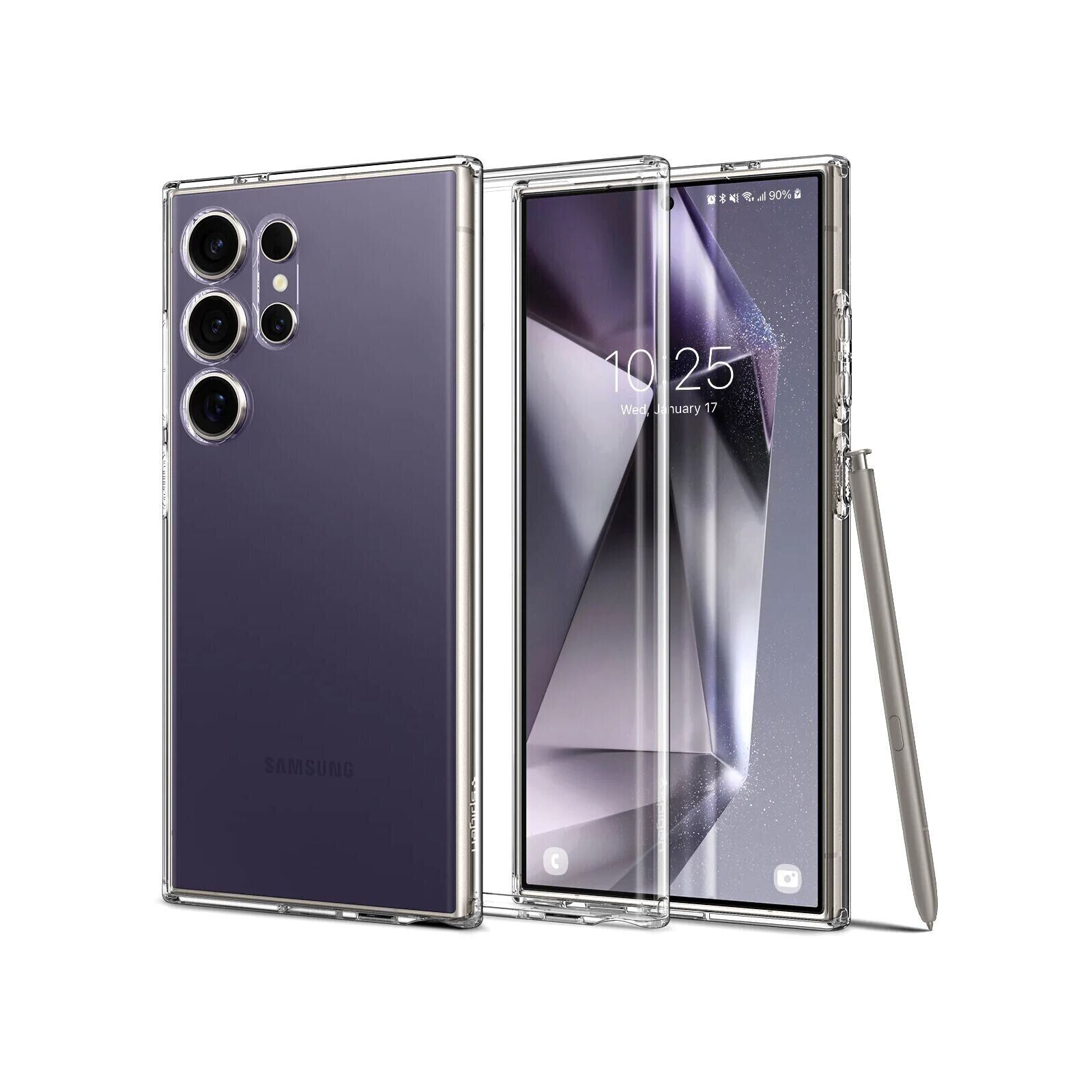 Чохол до мобільного телефона Spigen Samsung Galaxy S24 Ultra Liquid Crystal Crystal Clear (ACS07283) зображення 11