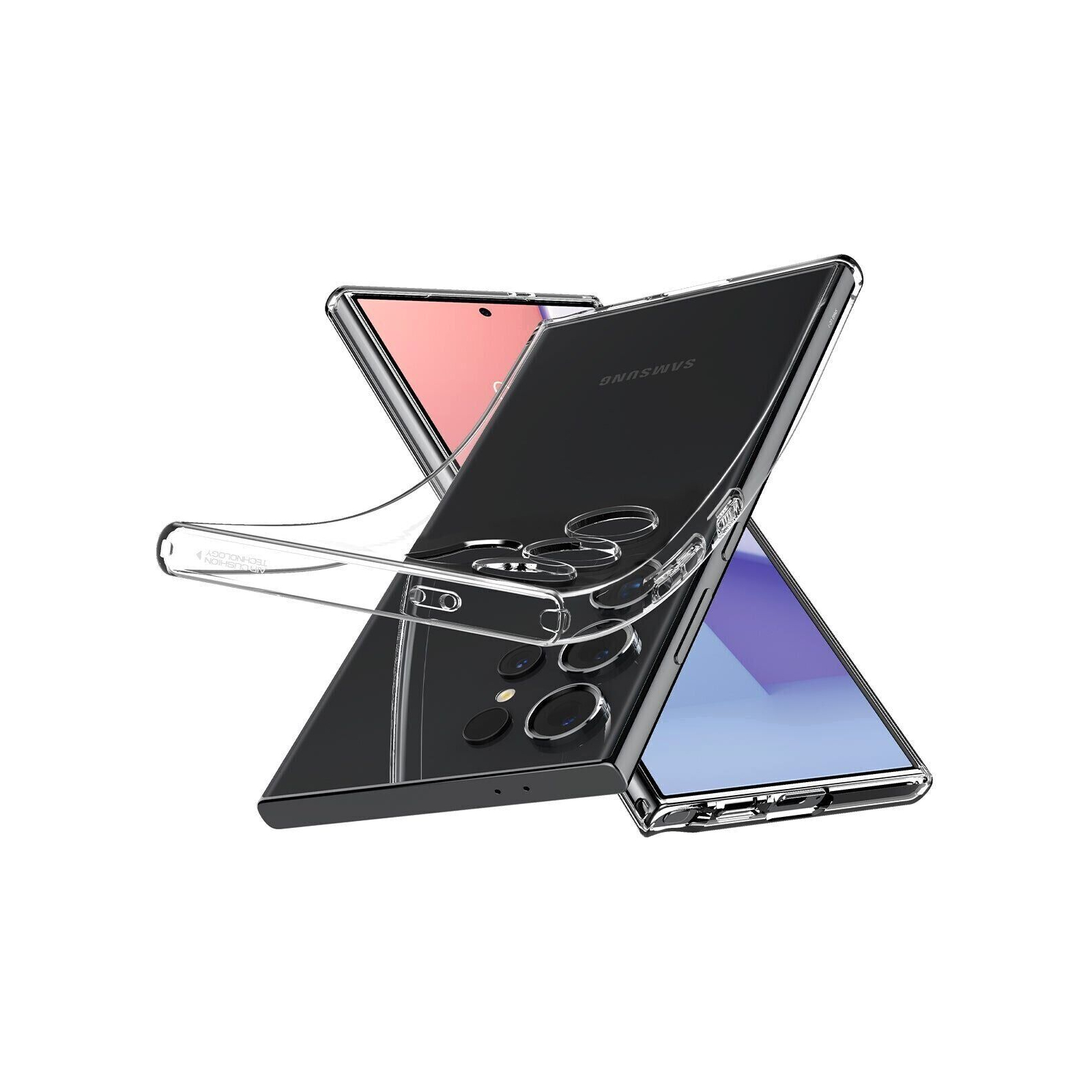 Чехол для мобильного телефона Spigen Samsung Galaxy S24 Ultra Liquid Crystal Crystal Clear (ACS07283) изображение 8