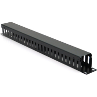 Кабельный организатор 19" 1U/24Port з кришкою, корпус метал Voltronic (26001)