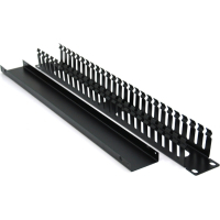 Кабельный организатор 19" 1U/24Port з кришкою, корпус метал Voltronic (26001) изображение 2
