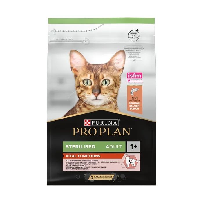 Сухой корм для кошек Purina Pro Plan Sterilised с лососем 400 г (7613036544832)