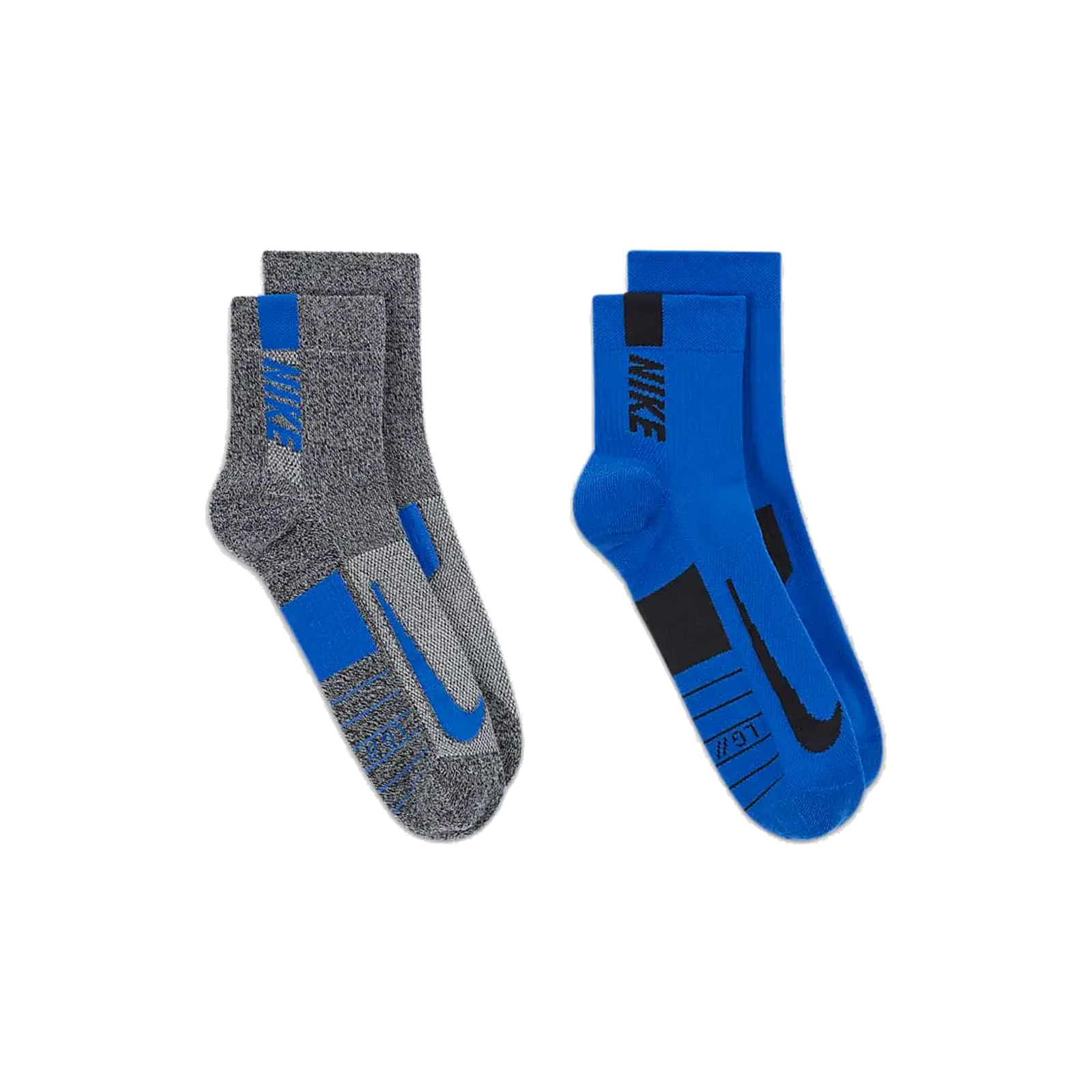 Шкарпетки Nike U NK MLTPLIER ANKLE 2PR - 144 SX7556-937 42-46 2 пари Сірий/Синій (196153841291) зображення 4